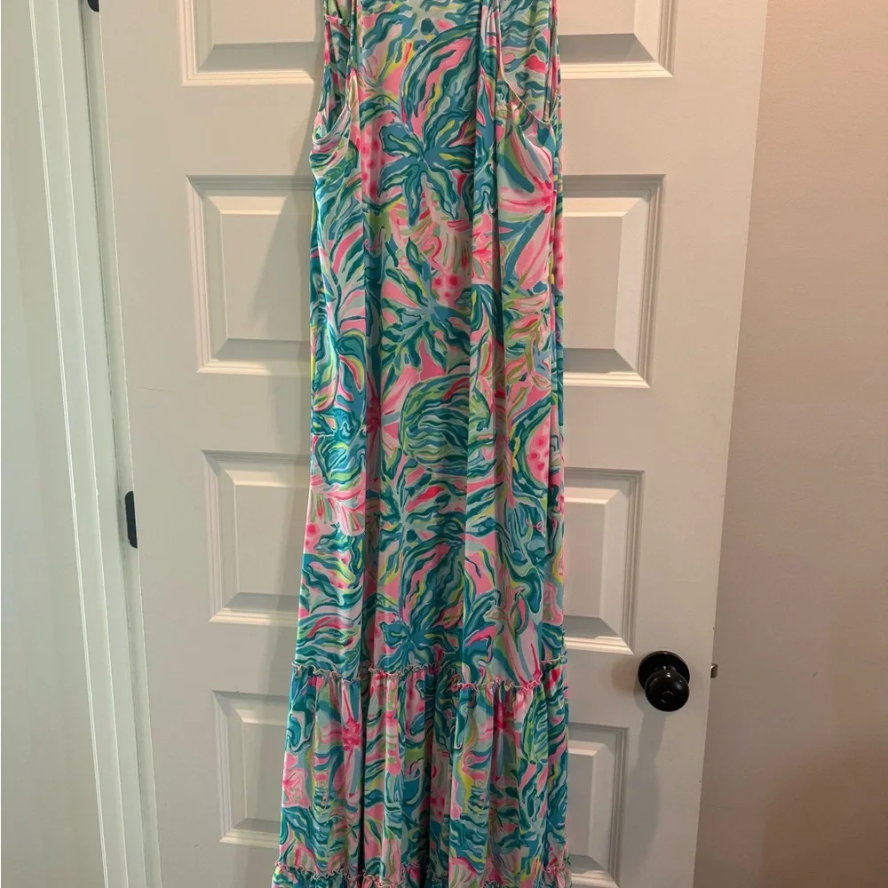 Lilly Pulitzer Colorful Tropical Luliana Maxi Dress - Picture 4 of 5